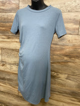 2 Hearts Maternity Ribbed Dress Blue sz Small