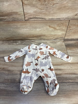 Carter's Fox Sleeper Ivory sz Newborn