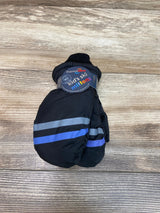 NEW ThermaWear Kid's Ski Striped Black Mittens