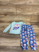 Children's Place 2pc Owl Pajama Set Blue sz 3T