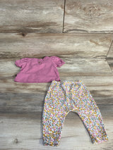 Jessica Simpson 2pc Shirt & Leggings Pink sz 0-3m