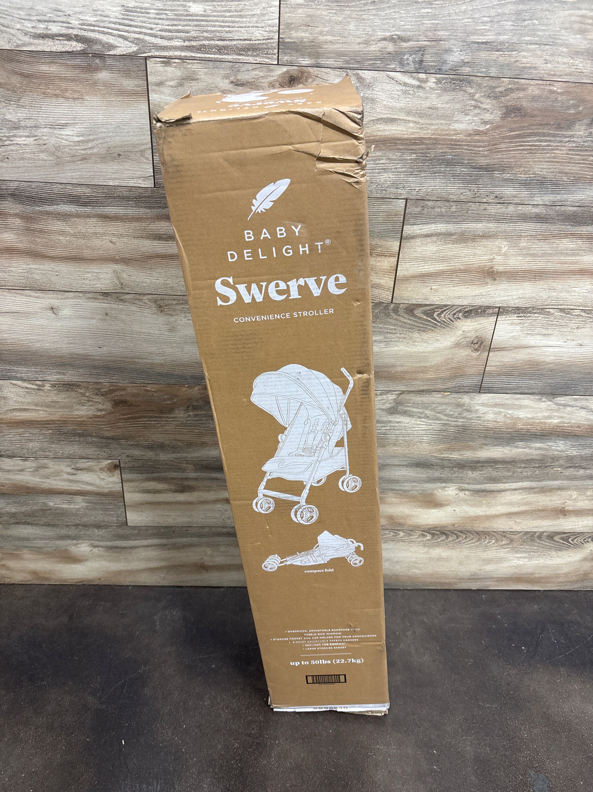 NEW Baby Delight Swerve Convenience Stroller in Black