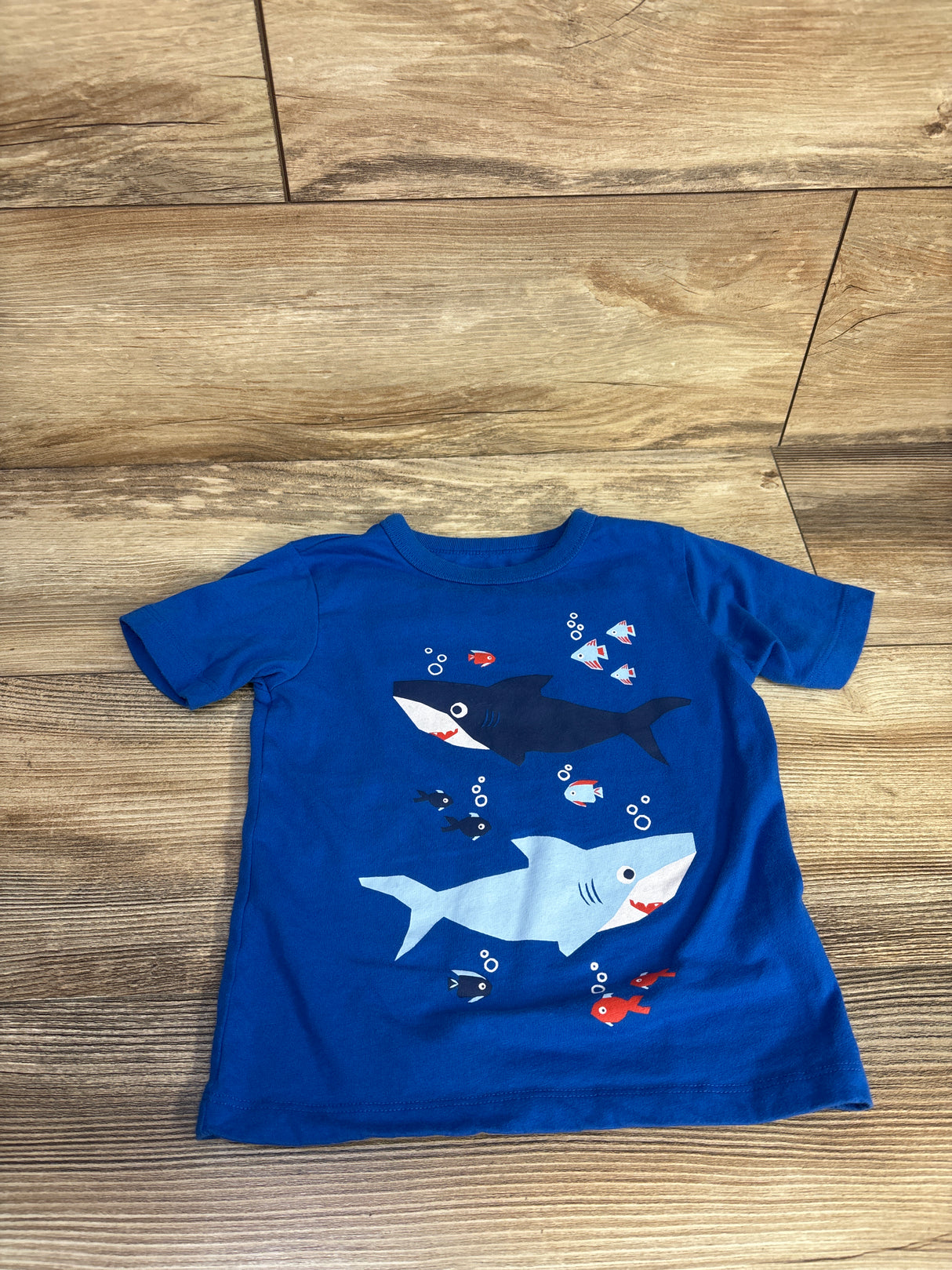 Children's Place Shark Shirt Blue sz 3T