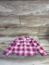 OshKosh Button Up Flannel Pink sz 2T