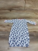 Yoga Sprout Bunny Print Sleep Gown White sz 0-6m