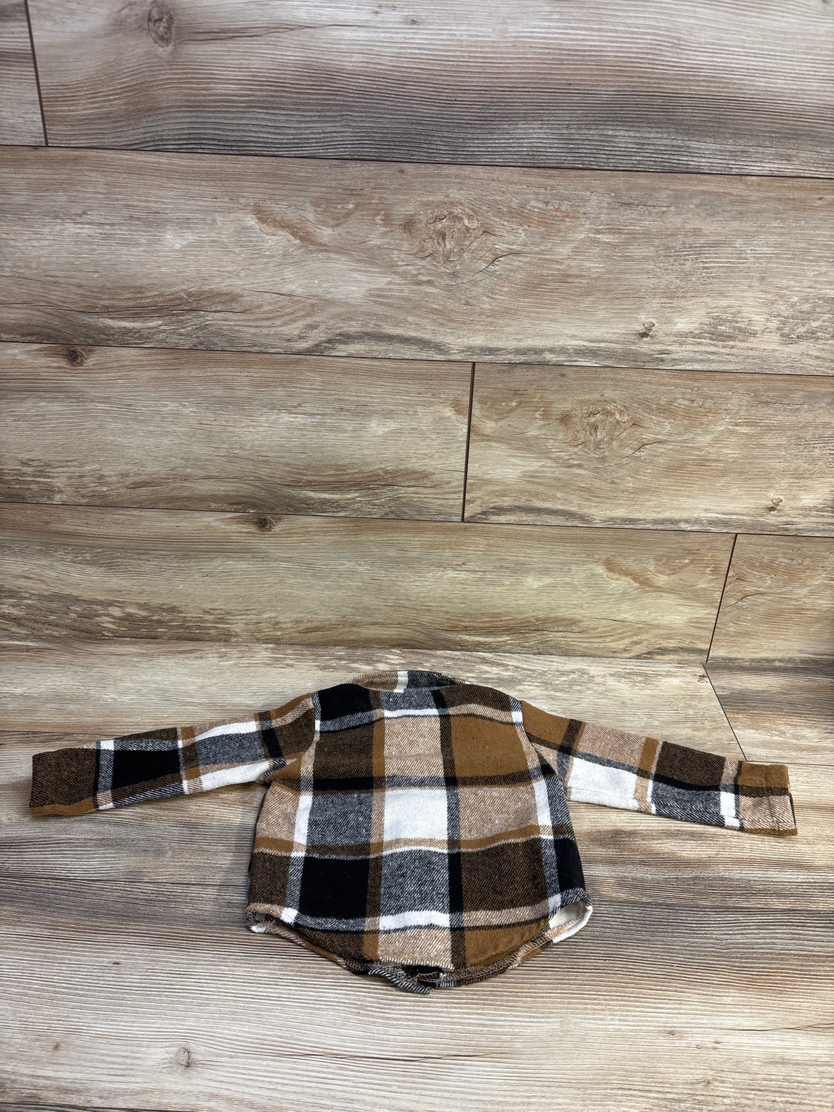 NEW Shien Plaid Shacket Brown sz 18-24m
