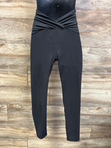 Isabel Maternity Crossover Panel Leggings Black sz Small