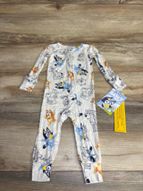 NEW Bluey Bamboo Zippy White sz 12m