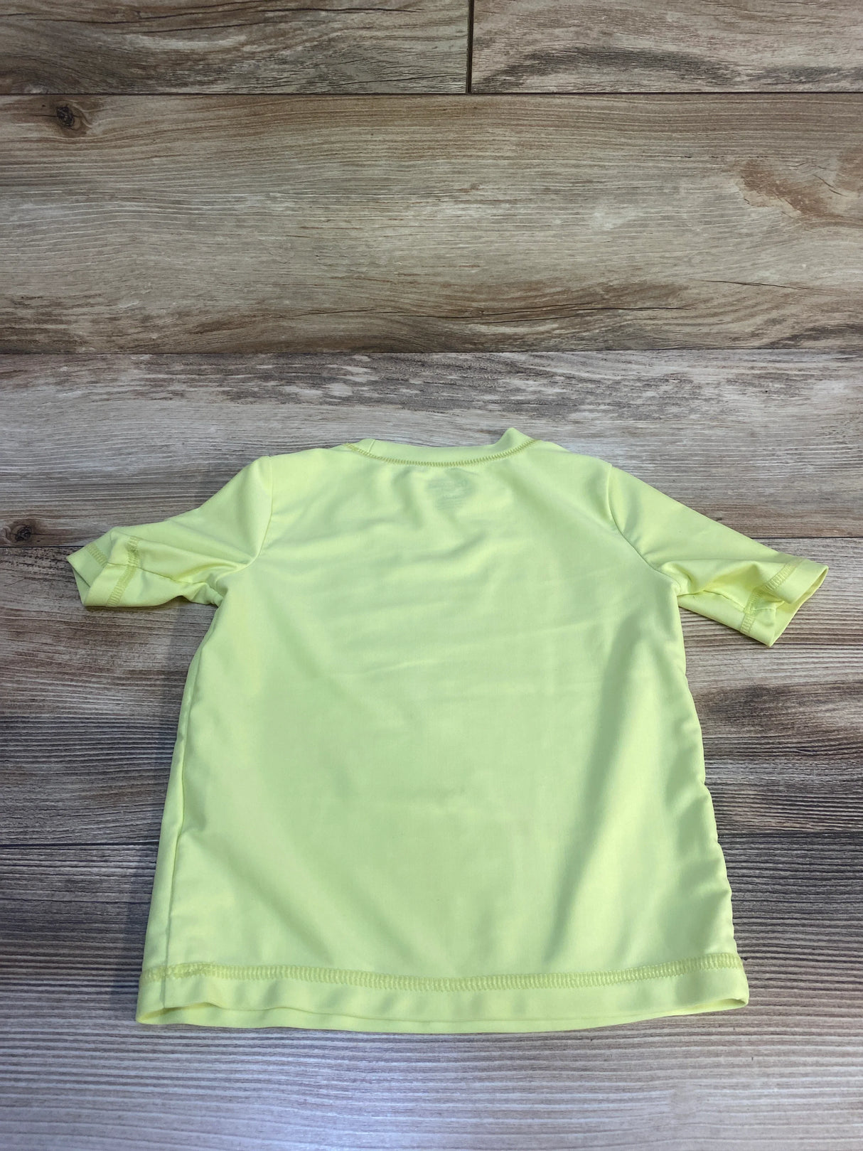 OshKosh Beach Print Rashgaurd Neon Yellow sz 2T
