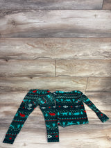 Cat & Jack 2pc Velour Christmas Pajama Set Green sz 4T