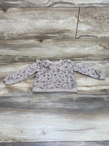 Floral Ruffle Sweatshirt Brown sz 12m