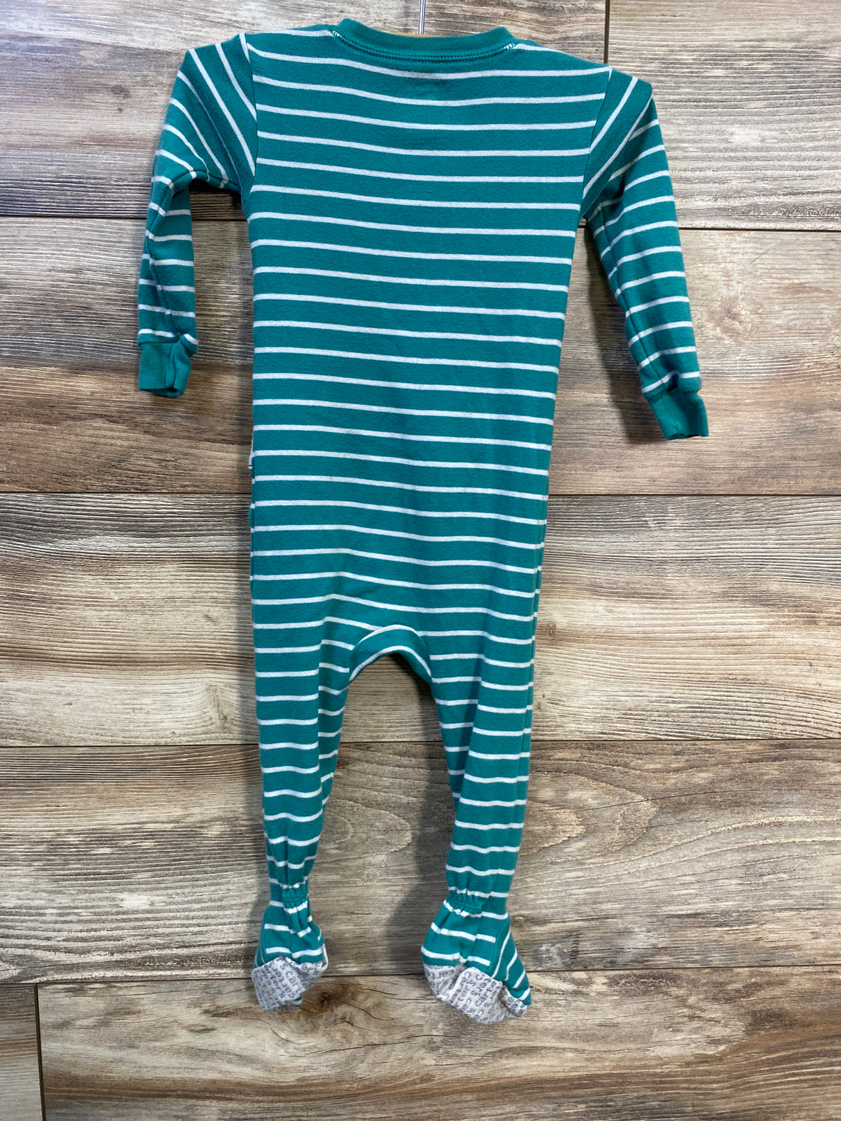 Carter's Striped Sleeper Green sz 18m