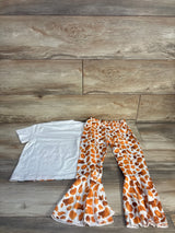 NEW 2pc Giraffe Shirt & Pants Set White sz 5T