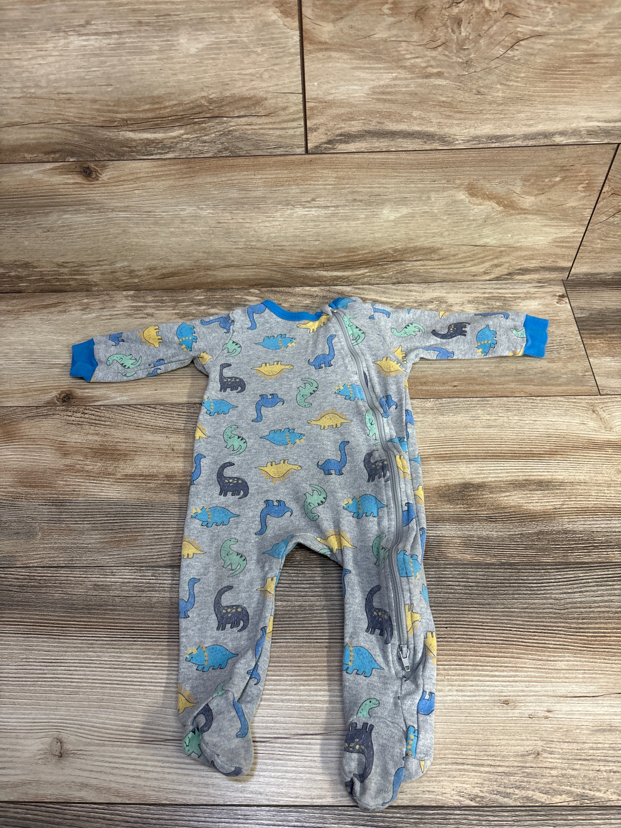 Koala Baby Dinosaur Print Sleeper Grey sz 9m