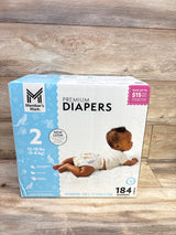 NEW Member's Mark Premium Diapers Size 2 184ct