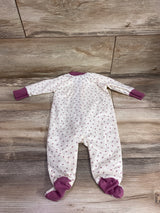 7 For All Mankind Floral Sleeper Ivory sz 0/3m