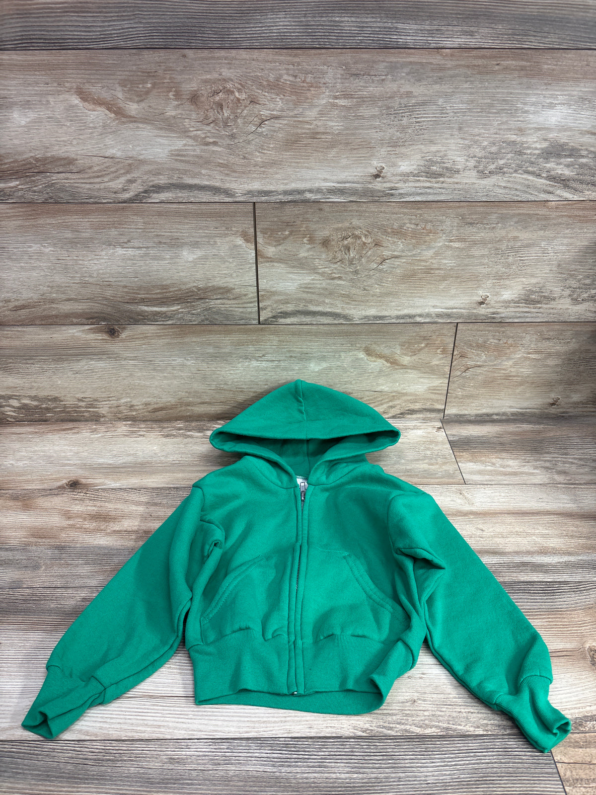 Port & Company Solid Zip-Up Hoodie Green sz 2/4T