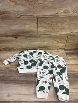 Disney Baby 2pc Mickey Mouse Pullover Sweatshirt & Joggers Set White sz 18m