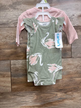 NEW Carter's 3pc Bodysuit Set Pink sz 3m