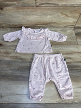 Modern Moments 2pc Long Sleeve Shirt & Pants Set Pink sz 0-3m