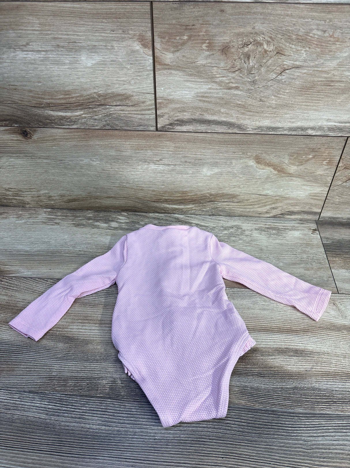 Old Navy 1pc Long Sleeve Rashguard Swimsuit Pink sz 6-12m