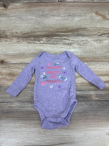 Koala Baby Mommy Makes Me Happy Bodysuit Purple sz 3-6m