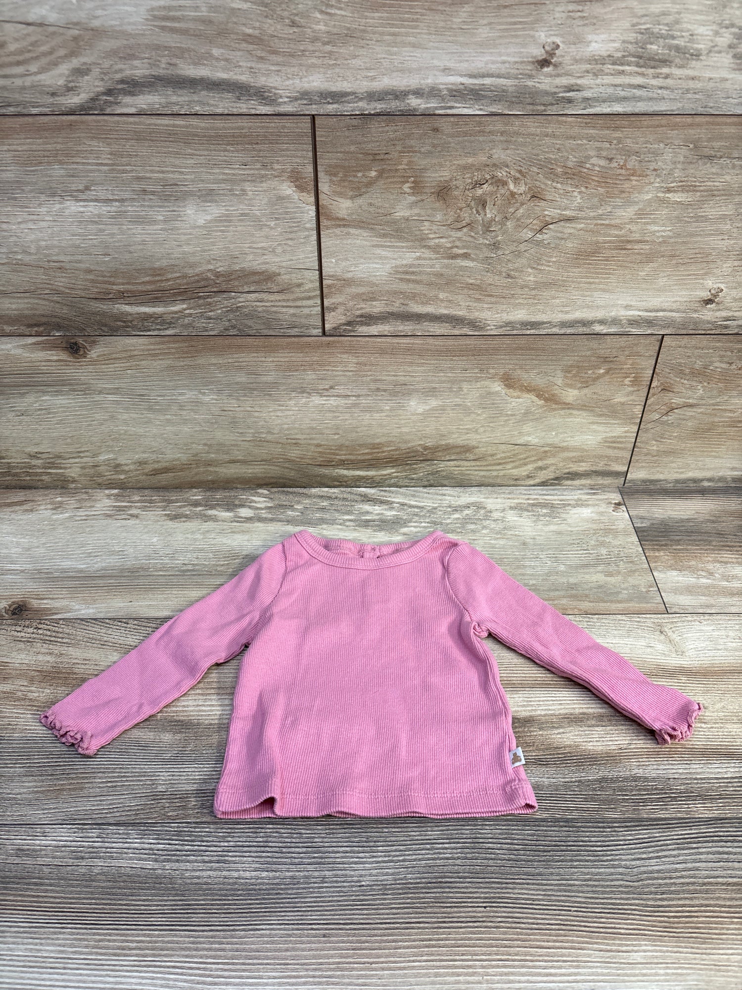 Baby Gap Ribbed Long Sleeve Shirt Pink sz 6-12m