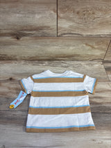 NEW Cat & Jack Striped Shirt White sz 12m