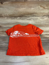 Old Navy Beach Print Shirt Orange sz 12-18m