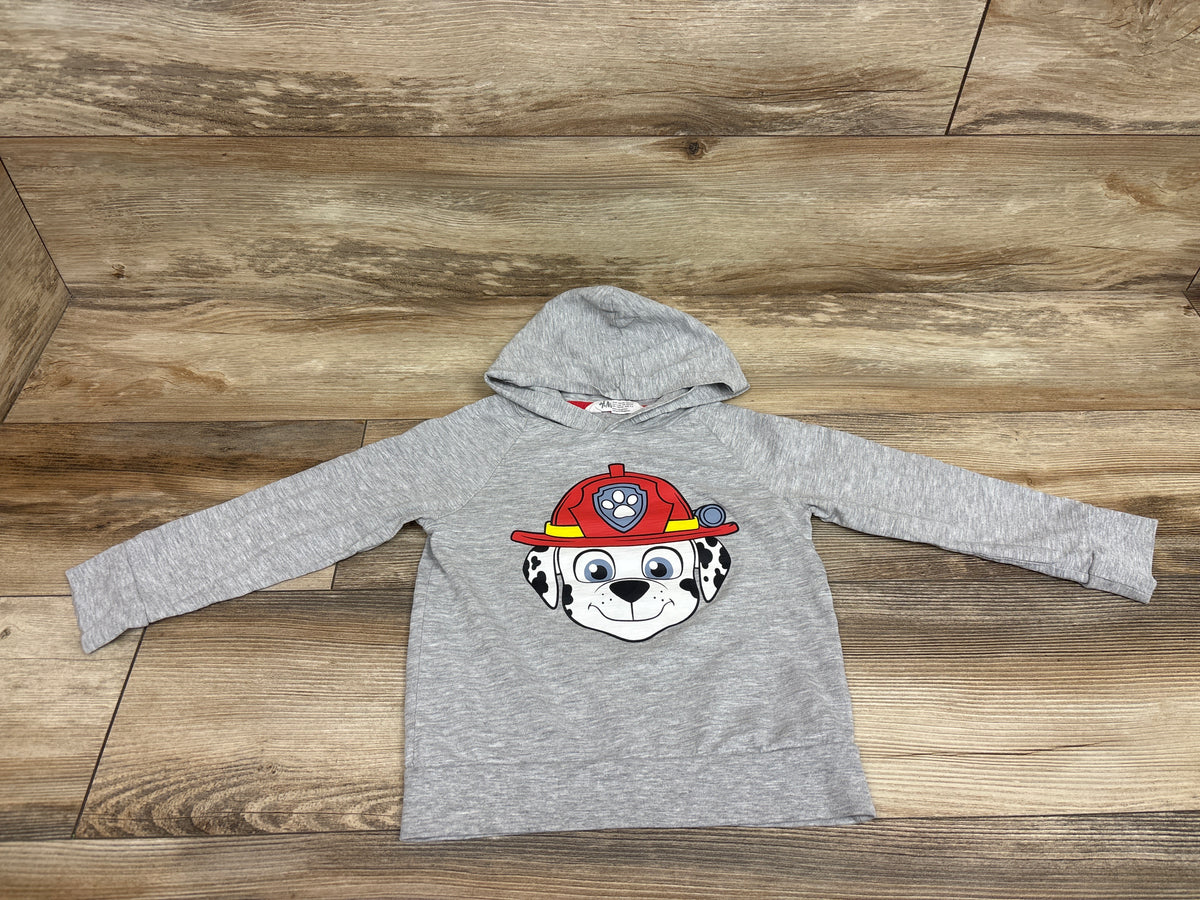 H&M x PAW Patrol Marshall Hooded Long Sleeve Shirt Grey sz 4-6T