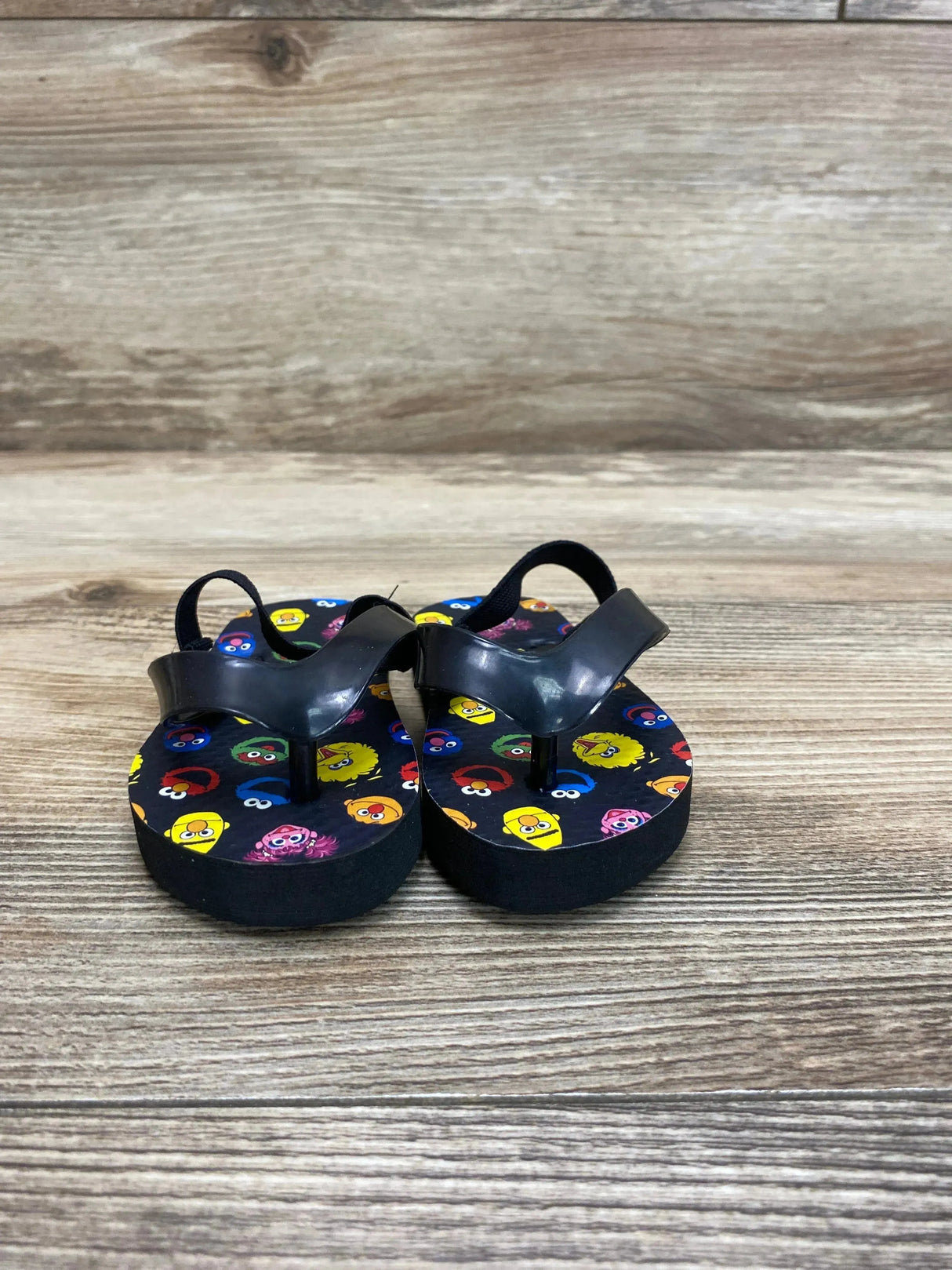 Sesame Street Flip-Flops Black sz 3c