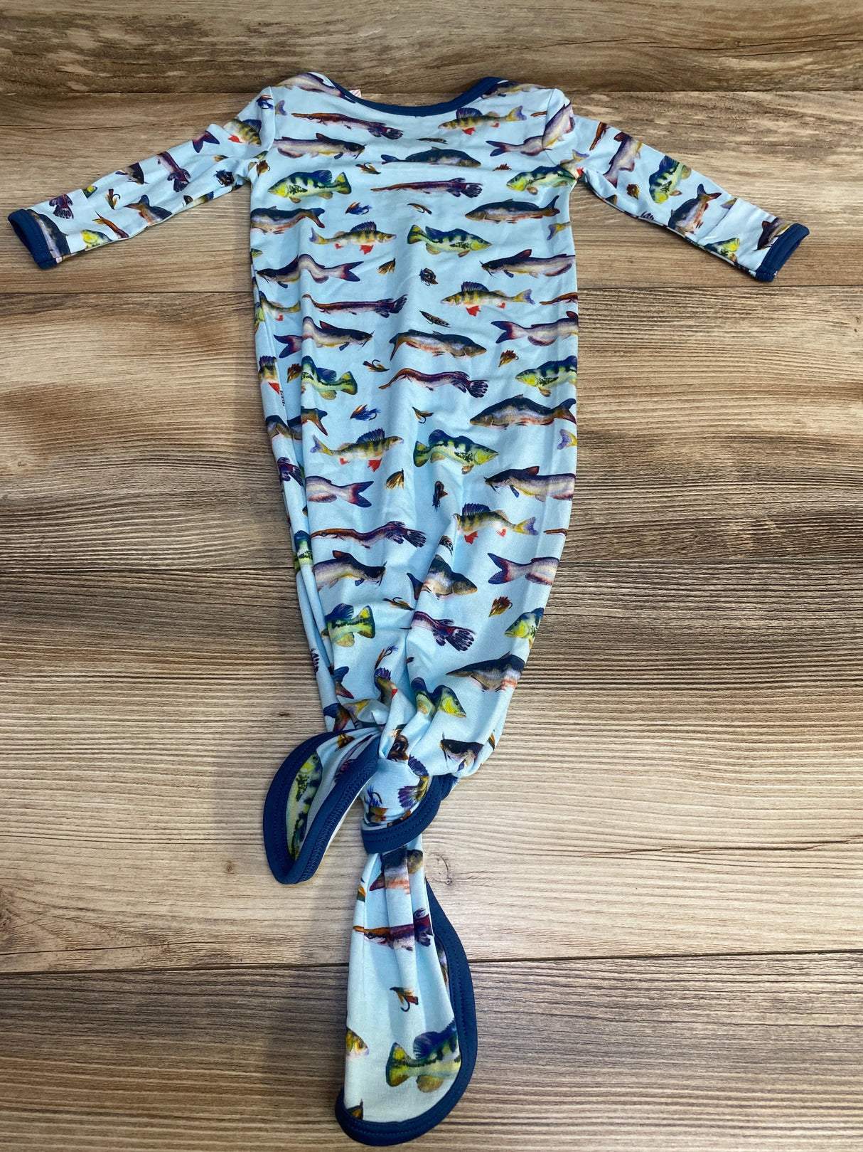 NEW Macaron + Me Fish Knotted Gown Blue sz 0-3m