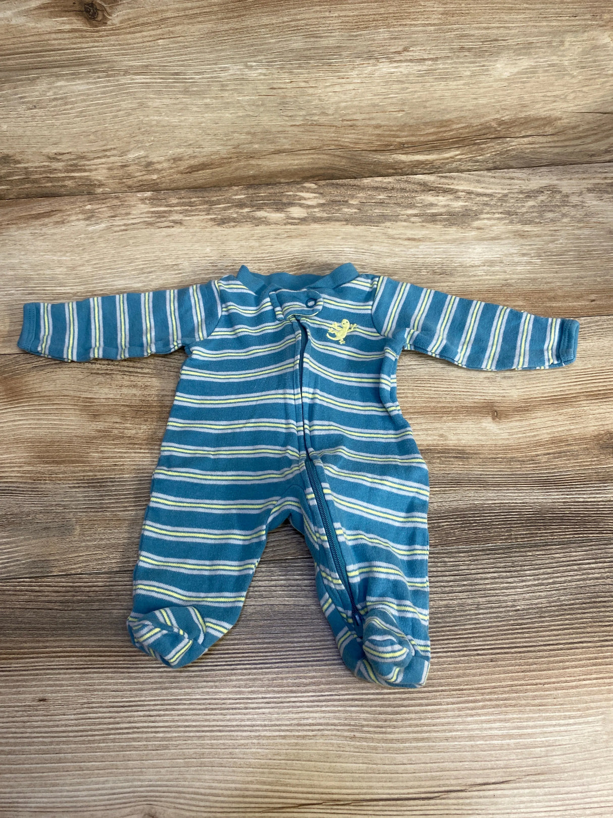 Child of Mine Striped Sleeper Blue sz Preemie