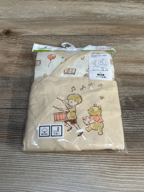 NEW Disney Baby 2pk Winnie The Pooh Shirts Beige sz 0-3m - Me n Mommy To Be