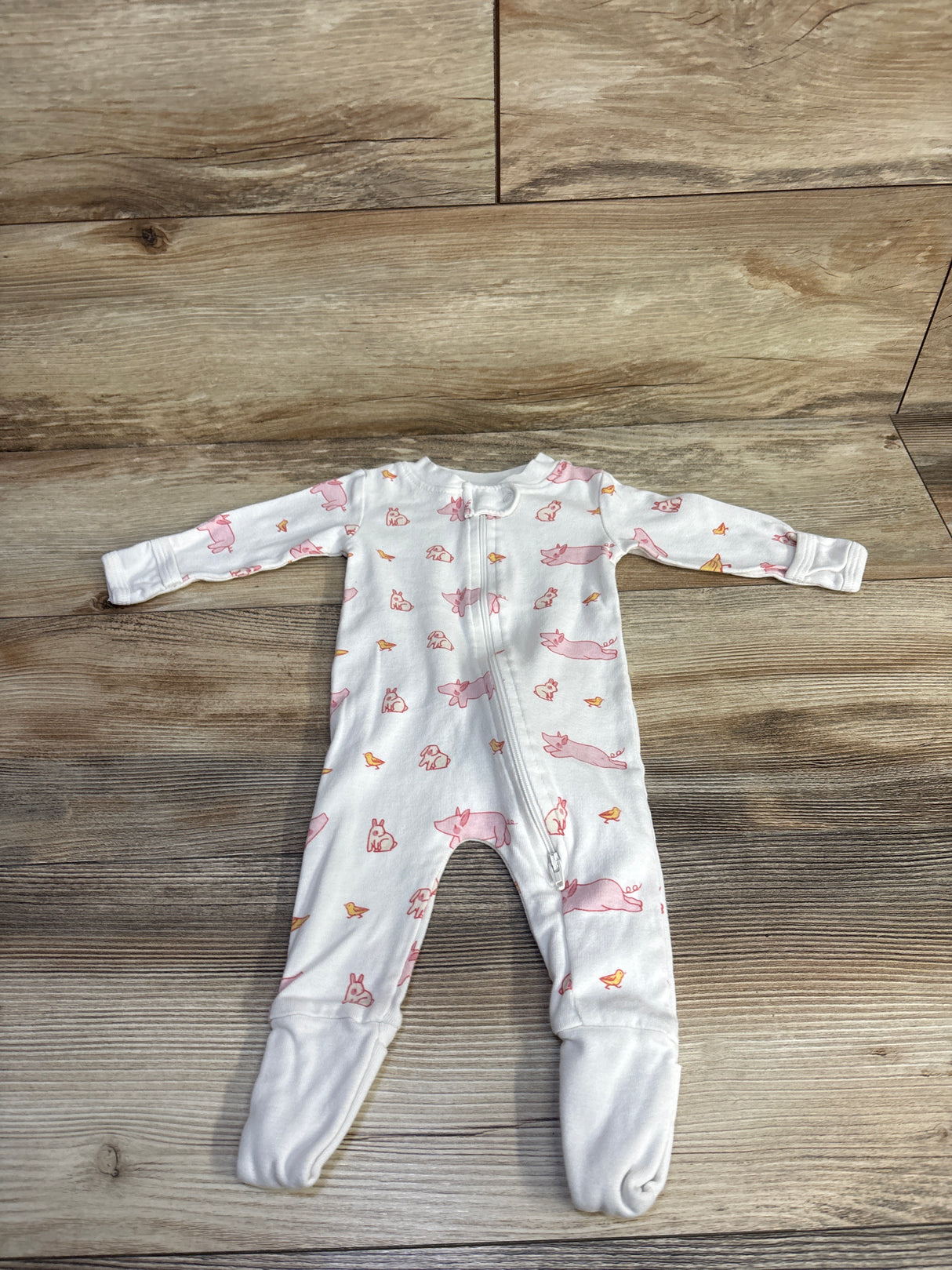 M+A by Monica + Andy Wild Animal Sleeper White sz 0-3m