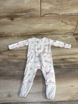 M+A by Monica + Andy Wild Animal Sleeper White sz 0-3m