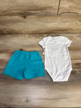 NEW Nike 2pc Bodysuit & Shorts Set White sz 6m