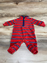 Carter's Striped Fleece Coverall Red sz 3m