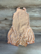 Carter's 2pc Gingham Bodysuit & Shorts Orange sz 6m - Me n Mommy To Be