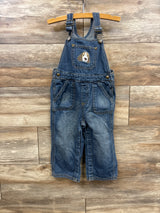 Gymboree Denim Puppy Overalls Blue sz 2T