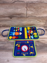 Guolely Montessori Felt Busy Book Blue