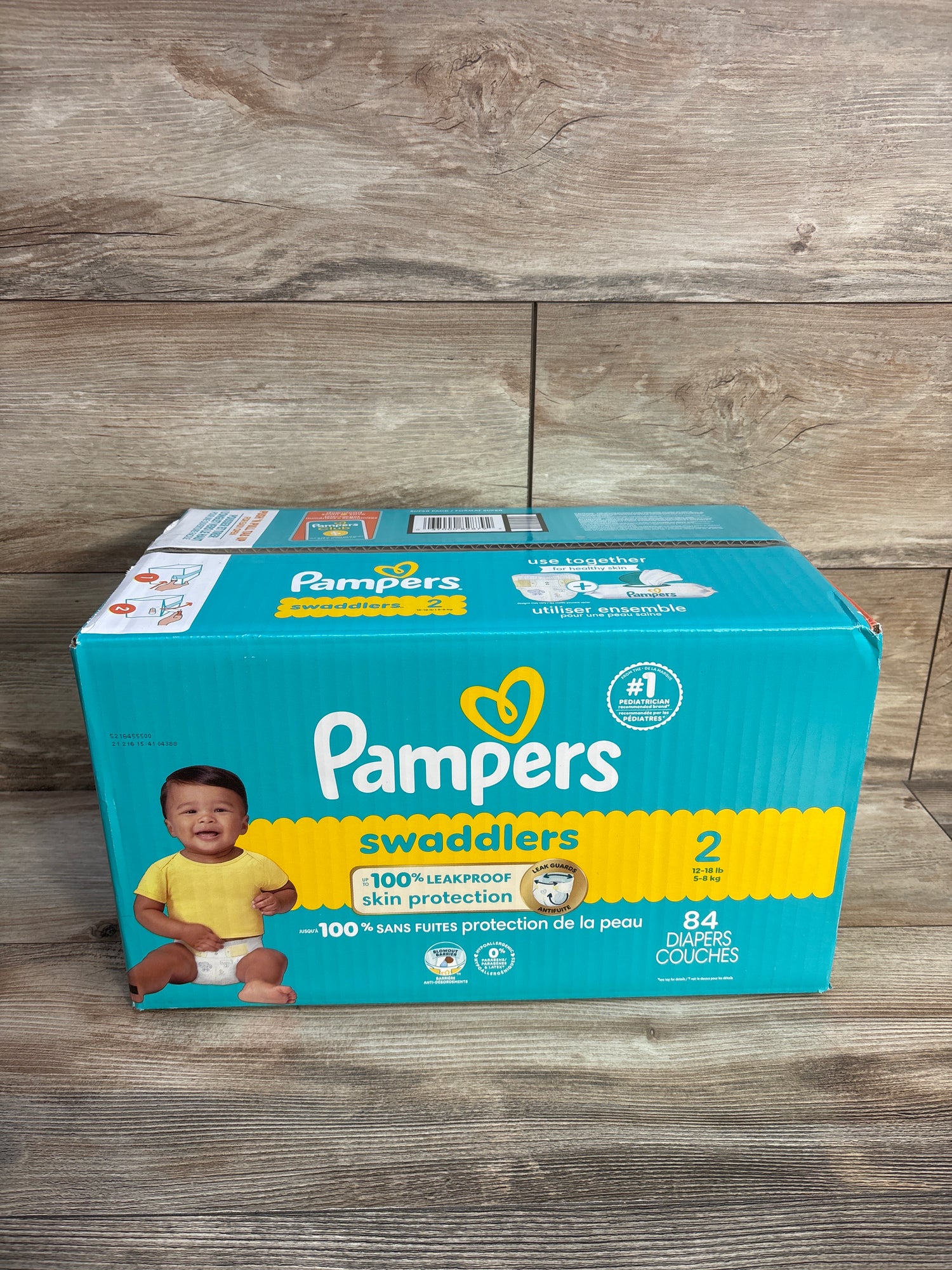 NEW Pampers Swaddlers Diapers Size 2 84ct.