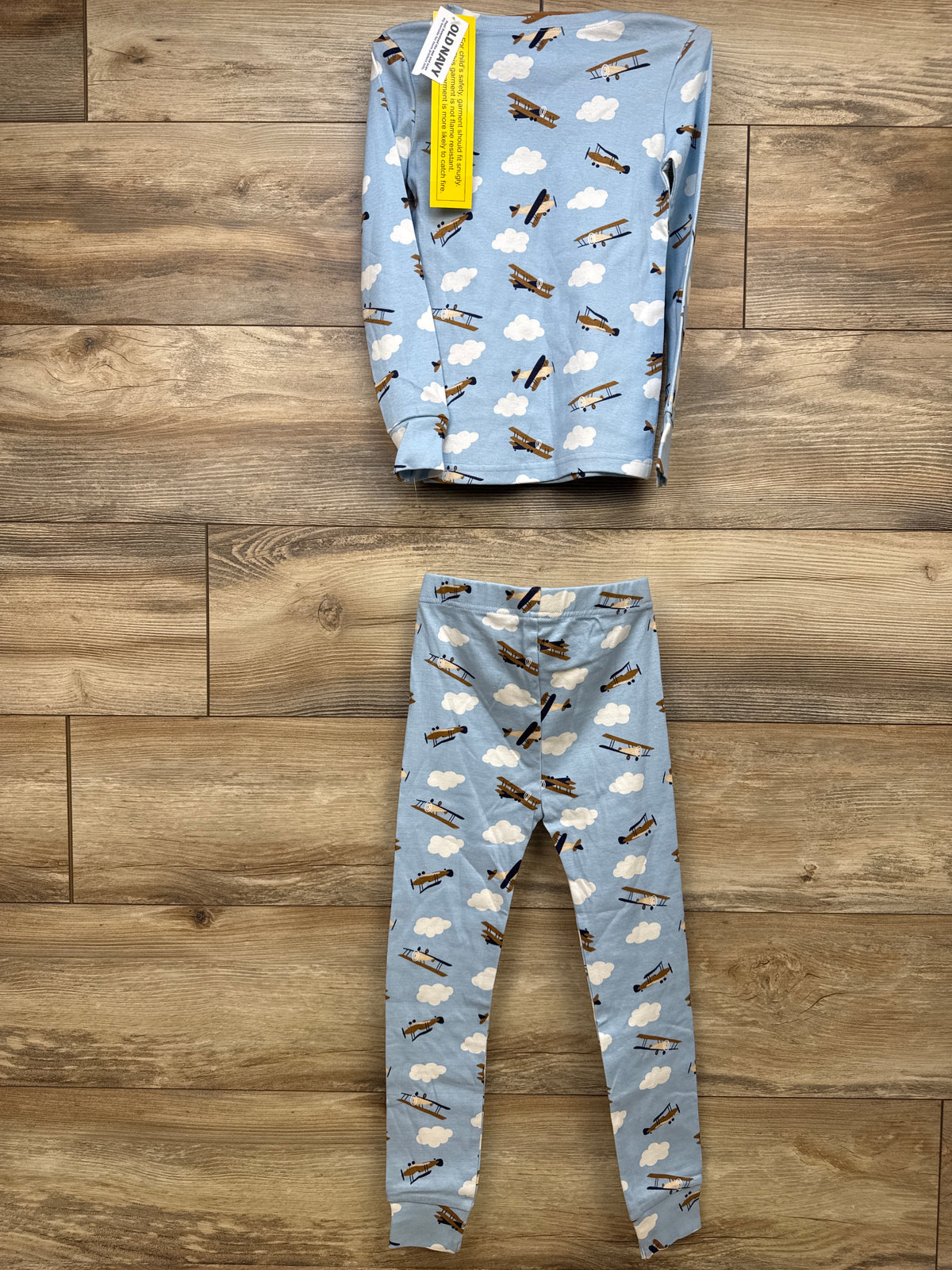 NEW Old Navy 2pc Plane Pajama Set Blue sz 5T