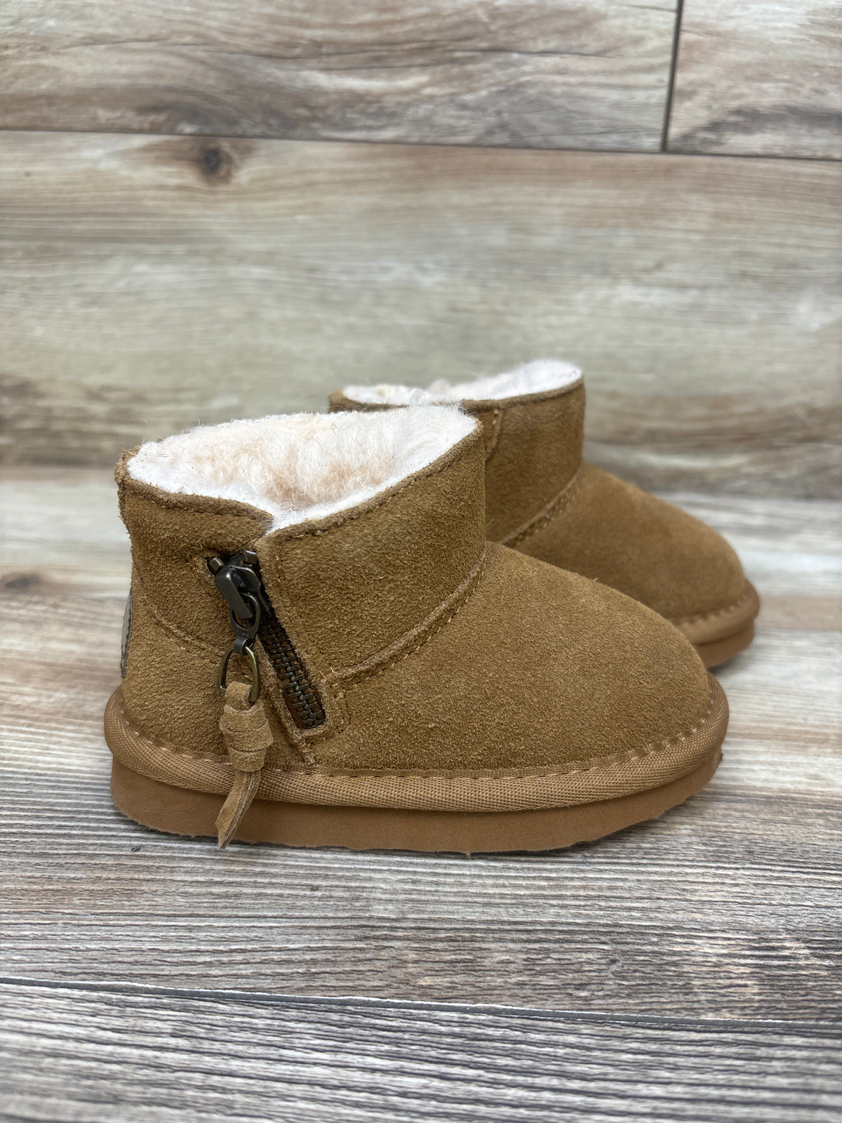 Bearpaw Toni Platform Ankle Boots Tan sz 6c