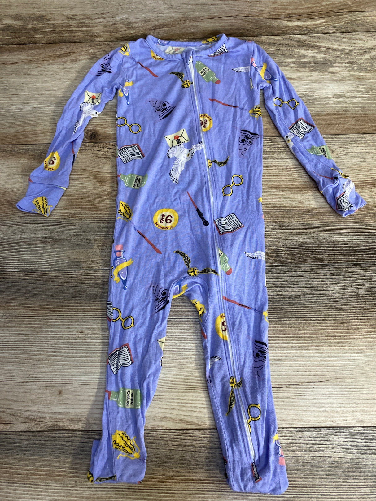 Harry Potter Zippy Viscose Sleeper Purple sz 2T
