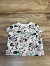 Old Navy x Disney Minnie Mouse Shirt White sz 12-18m