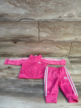 Adidas 2pc Tracksuit Pink sz 3m