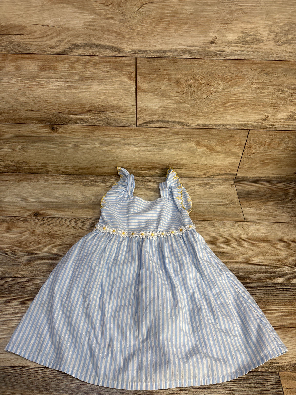 Member's Mark Woven Striped Dress Blue sz 4T