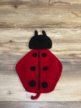 Photo Prop Crochet Ladybug Costume Red sz Newborn