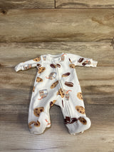Child Of Mine Cookies & Milk Blanket Sleeper White sz Preemie